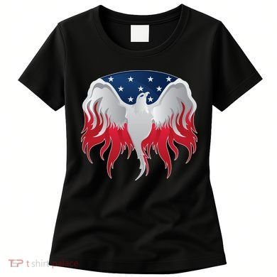 American Flag Eagle USA Illustration Women's T-Shirt