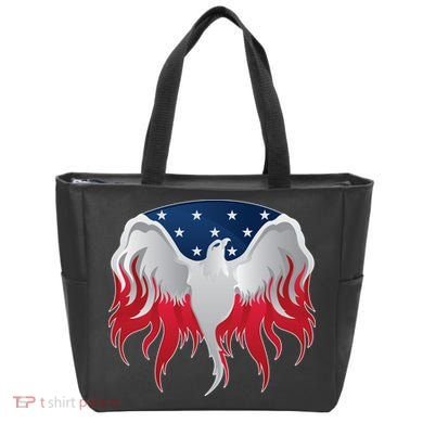 American Flag Eagle USA Illustration Tote Bag