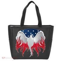 American Flag Eagle USA Illustration Tote Bag thumb 0