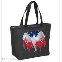 American Flag Eagle USA Illustration Tote Bag thumb 2