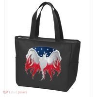 American Flag Eagle USA Illustration Tote Bag thumb 3