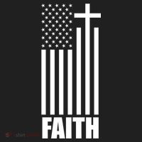 American Flag Faith Cross Women's Sweatshirt thumb 2