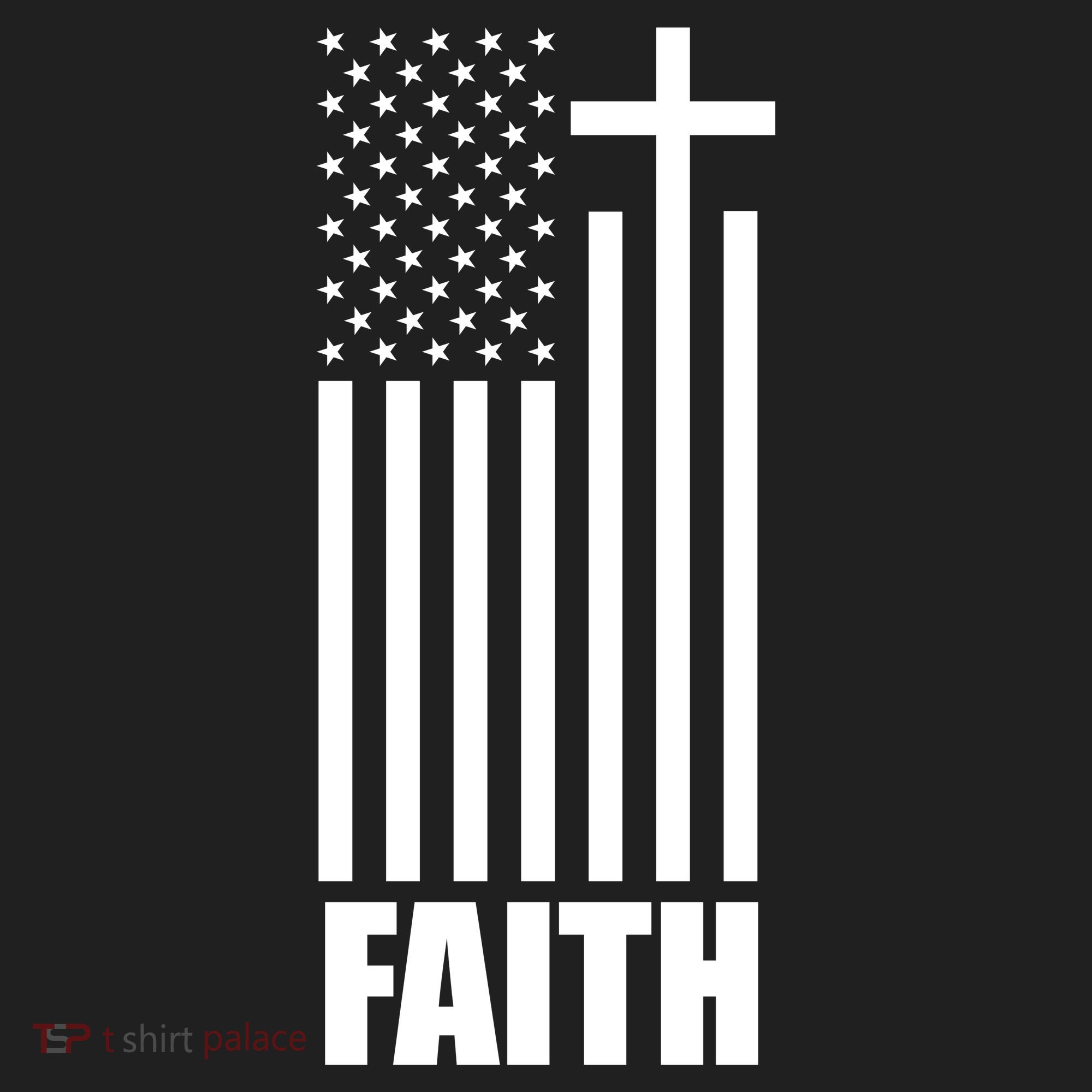 American Flag Faith Cross Women's Sweatshirt
