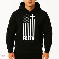 American Flag Faith Cross Hoodie thumb 2