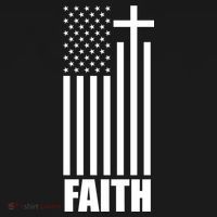 American Flag Faith Cross Kids Sweatshirt thumb 2