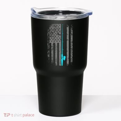 American Flag Fishing Pole Tumbler