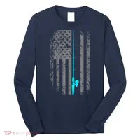 American Flag Fishing Pole Long Sleeve Shirt thumb 0