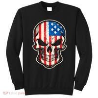 American Flag Human Skull Sweatshirt thumb 0