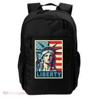 American Flag Statue Of Liberty Backpack thumb 0