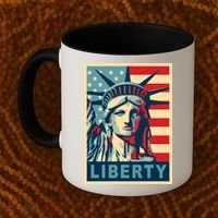 American Flag Statue Of Liberty Coffee Mug thumb 2