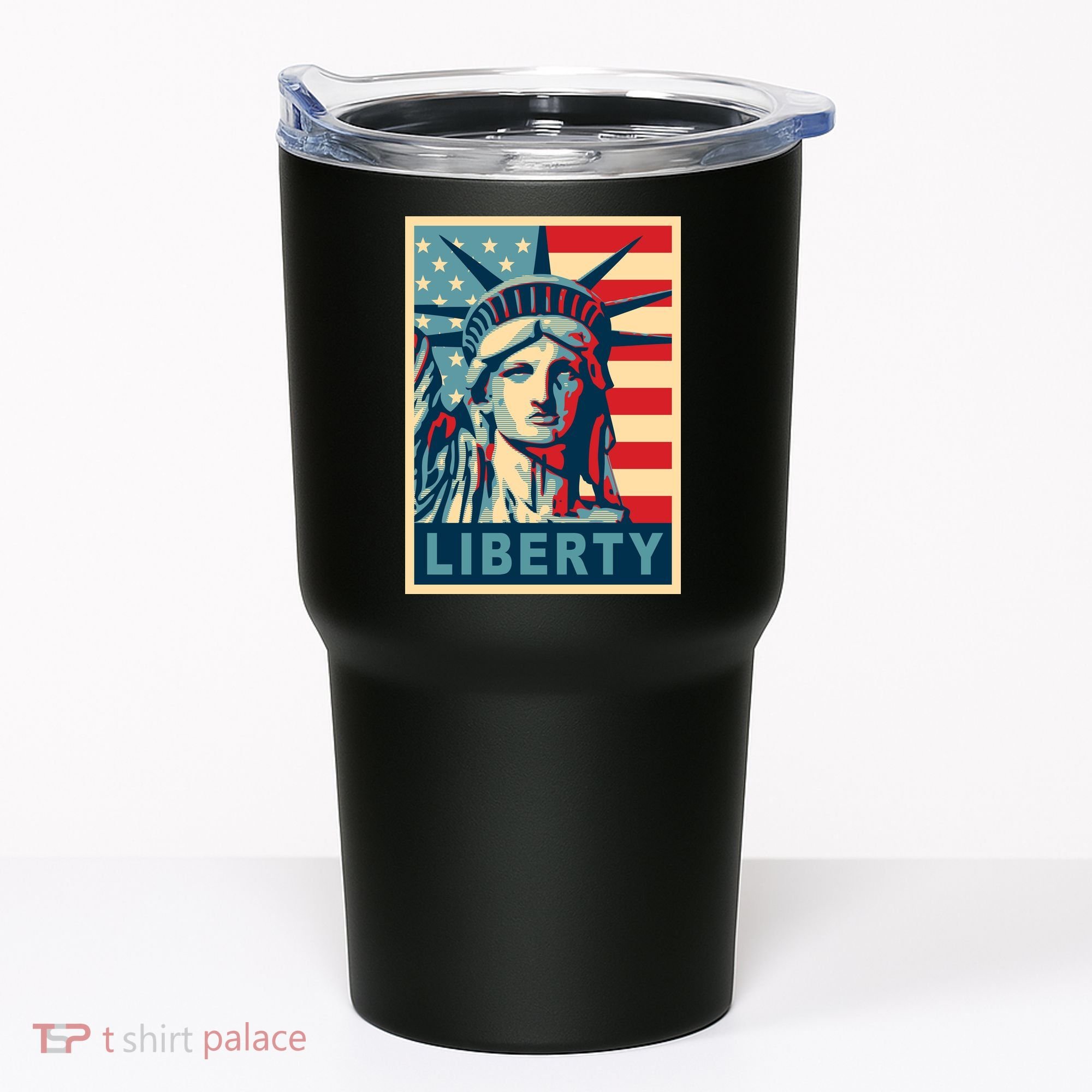 American Flag Statue Of Liberty Tumbler