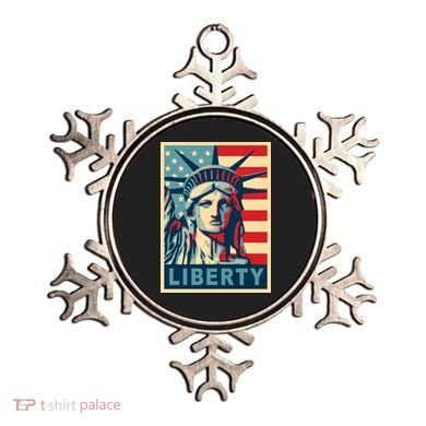 American Flag Statue Of Liberty Ornament