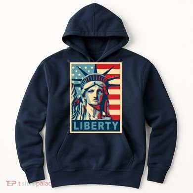 American Flag Statue Of Liberty Hoodie
