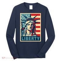 American Flag Statue Of Liberty Long Sleeve Shirt thumb 0
