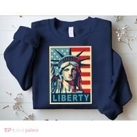 American Flag Statue Of Liberty Sweatshirt thumb 2
