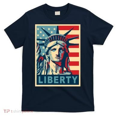 American Flag Statue Of Liberty T-Shirt