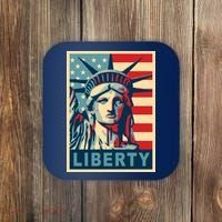 American Flag Statue Of Liberty Coaster thumb 0
