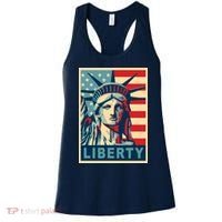 American Flag Statue Of Liberty Women's Tank Top thumb 0