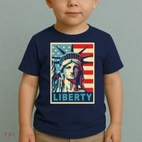 American Flag Statue Of Liberty Toddler T-Shirt thumb 2