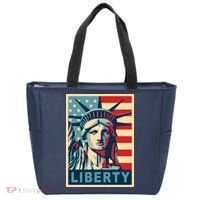 American Flag Statue Of Liberty Tote Bag thumb 0