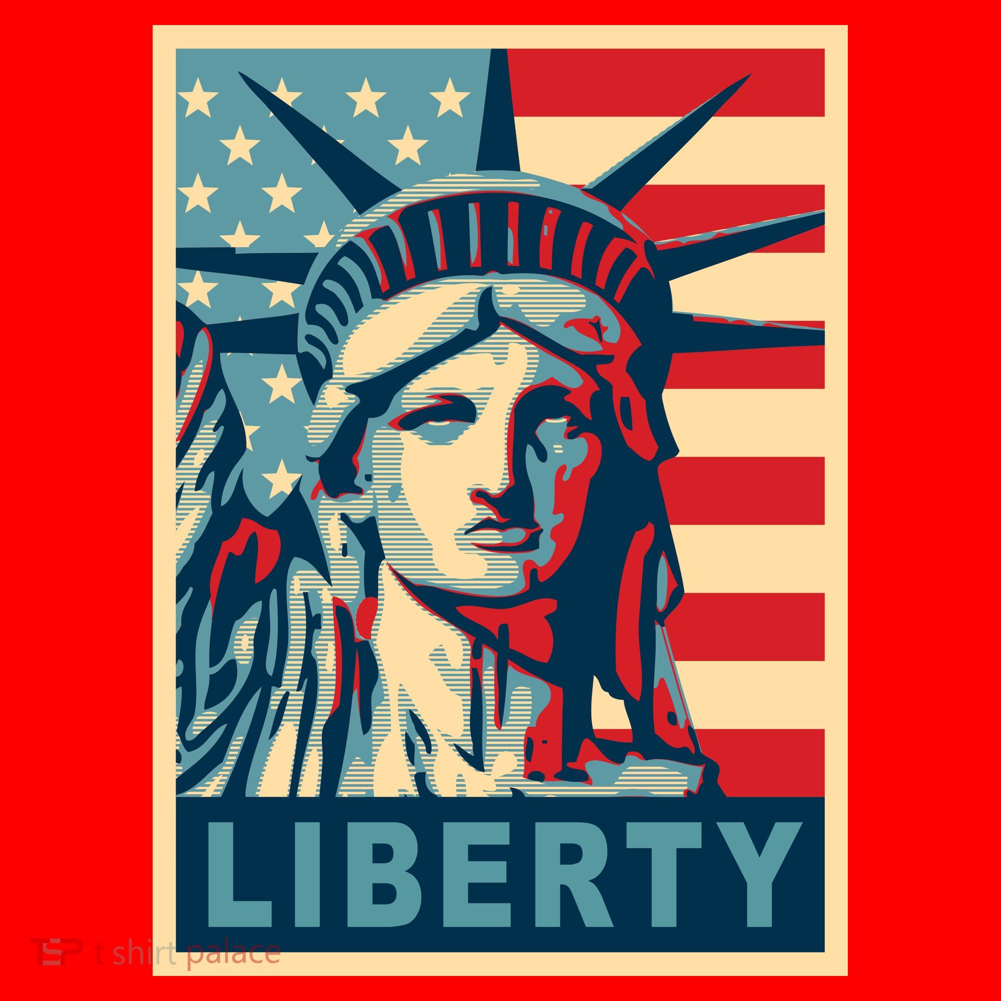 American Flag Statue Of Liberty Santa Hat