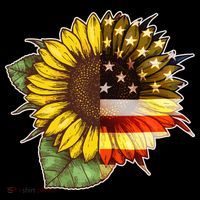 American Flag Sunflower Backpack thumb 2