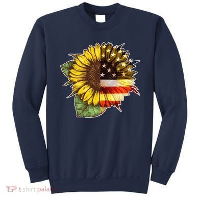 American Flag Sunflower Sweatshirt