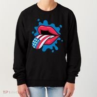 American Flag Tongue Women's Sweatshirt thumb 0