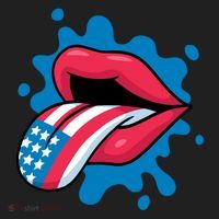 American Flag Tongue Women's Sweatshirt thumb 2