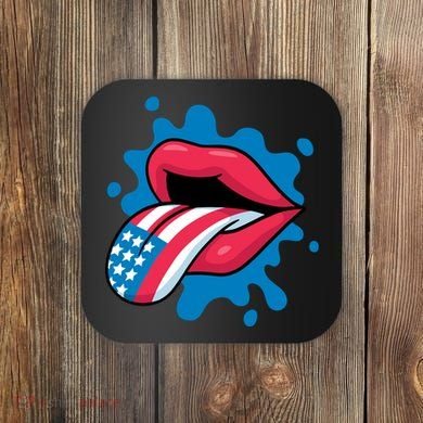 American Flag Tongue Coaster