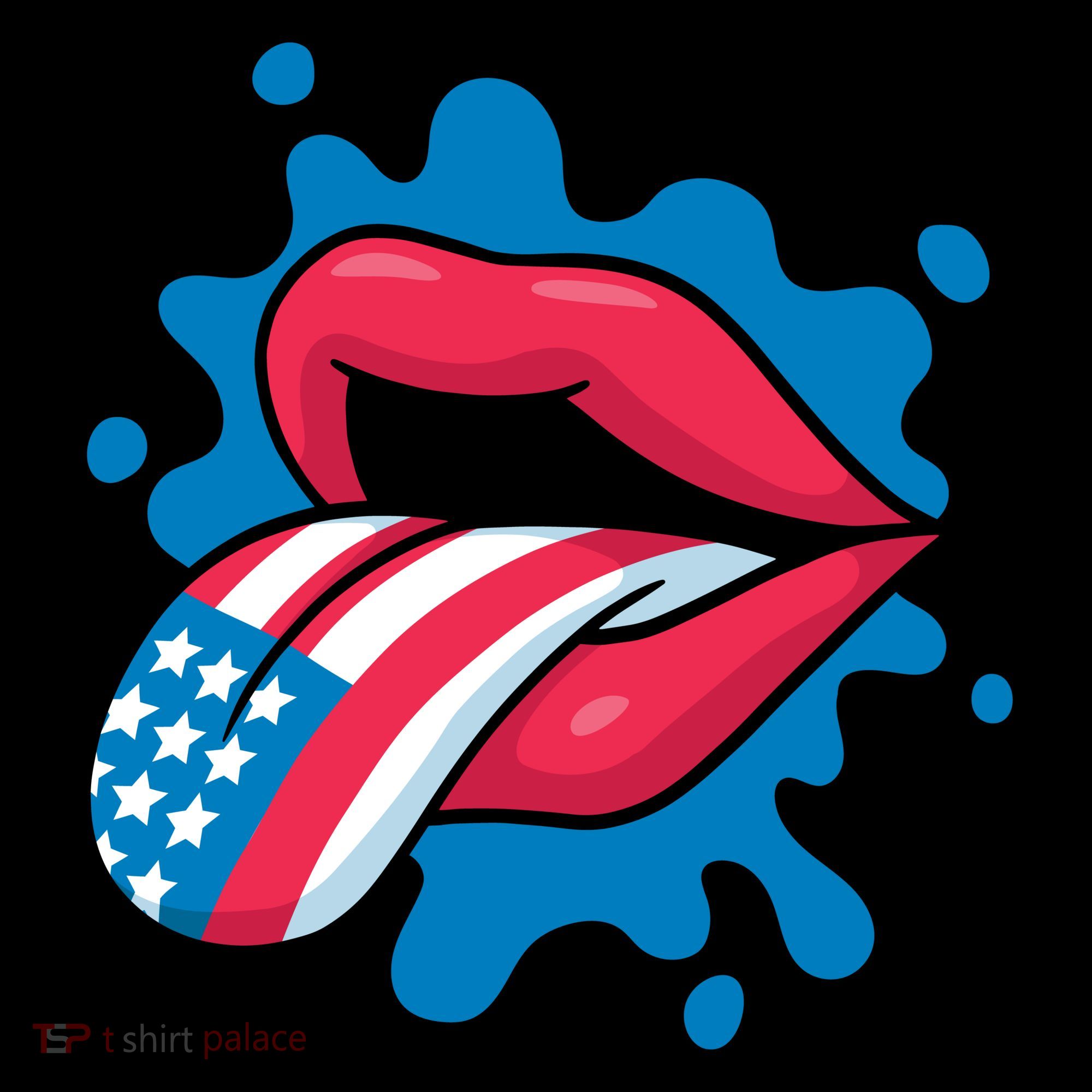 American Flag Tongue Toddler Hoodie