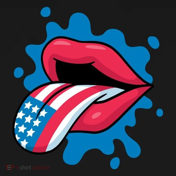 American Flag Tongue Toddler Hoodie