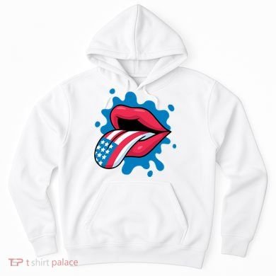 American Flag Tongue Hoodie