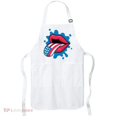 American Flag Tongue Apron