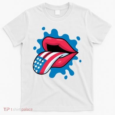 American Flag Tongue T-Shirt