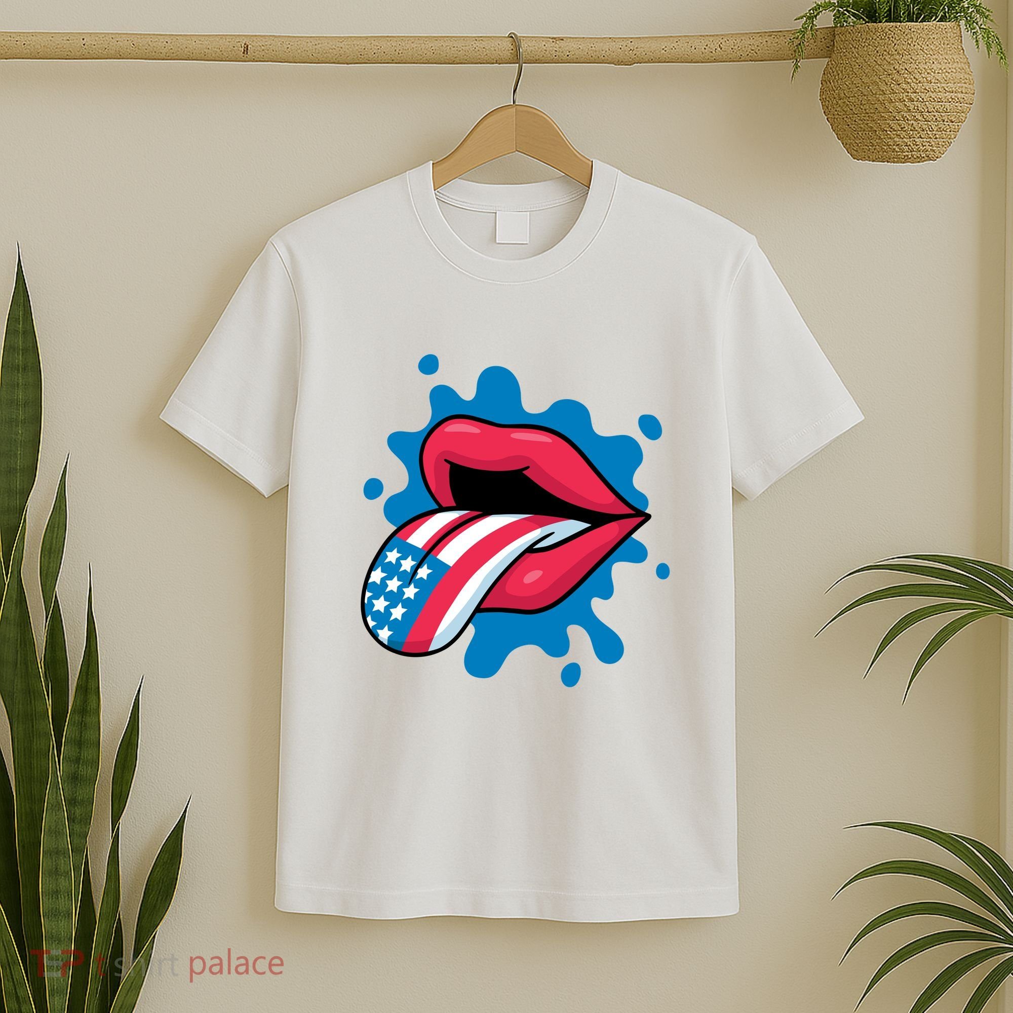 American Flag Tongue T-Shirt