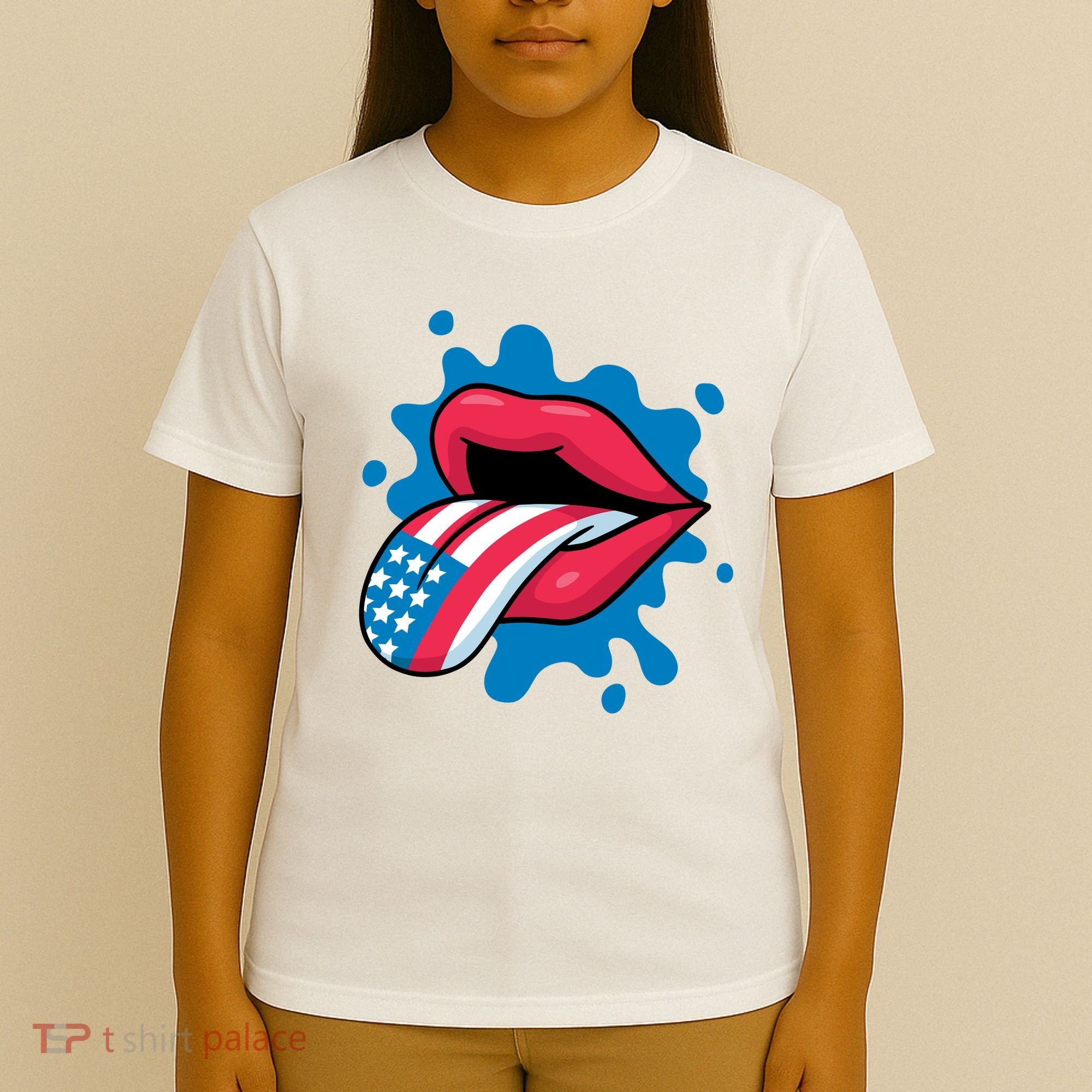 American Flag Tongue T-Shirt
