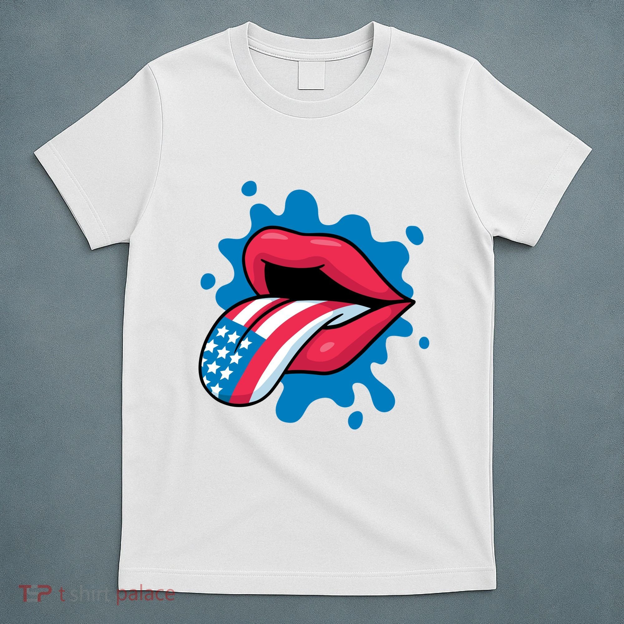 American Flag Tongue T-Shirt