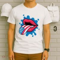 American Flag Tongue T-Shirt thumb 6