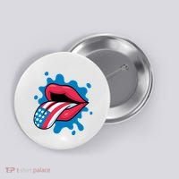 American Flag Tongue Button thumb 0