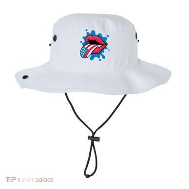 American Flag Tongue Bucket Hat