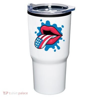 American Flag Tongue Tumbler
