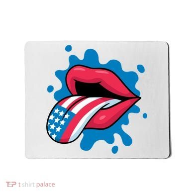 American Flag Tongue Mousepad