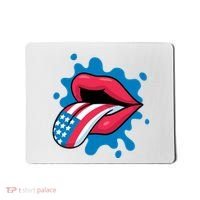American Flag Tongue Mousepad thumb 0