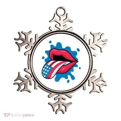 American Flag Tongue Ornament