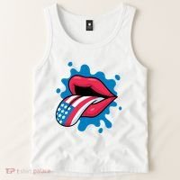 American Flag Tongue Tank Top thumb 2