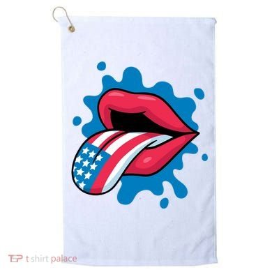 American Flag Tongue Golf Towel