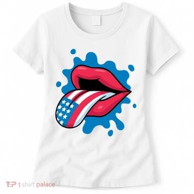 American Flag Tongue Women's T-Shirt