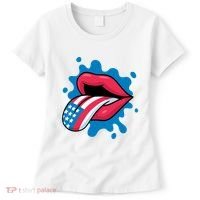 American Flag Tongue Women's T-Shirt thumb 0