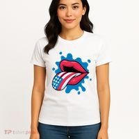 American Flag Tongue Women's T-Shirt thumb 4
